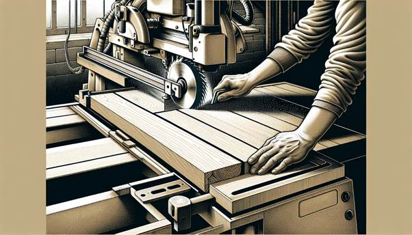 Precision cutting of MDF with a table saw