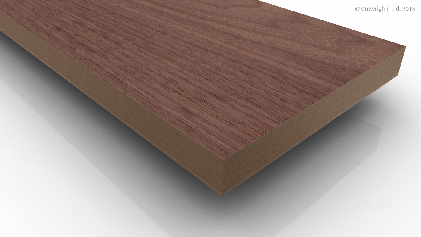 Veneered board