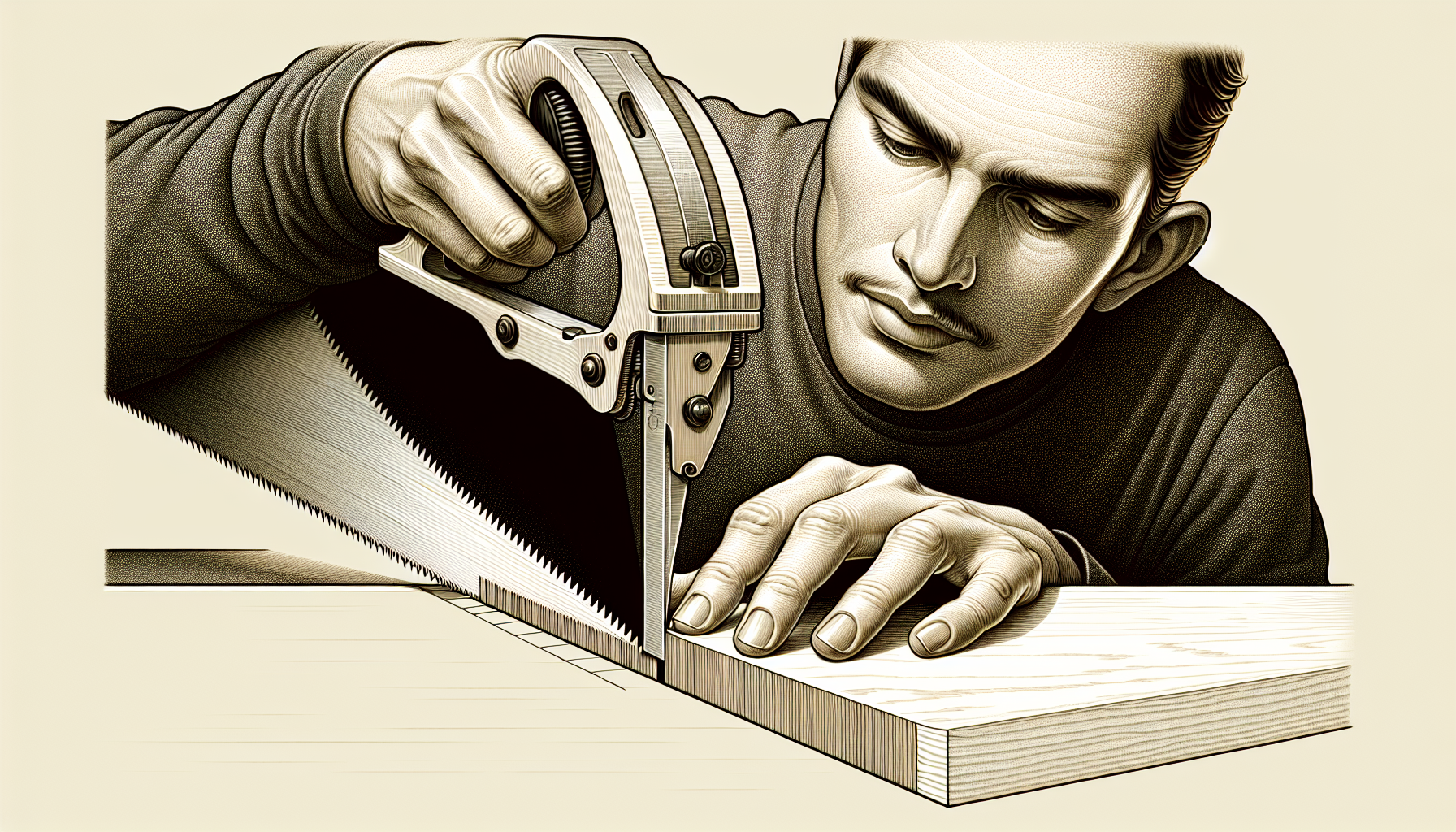 Circular saw cutting through MDF sheet