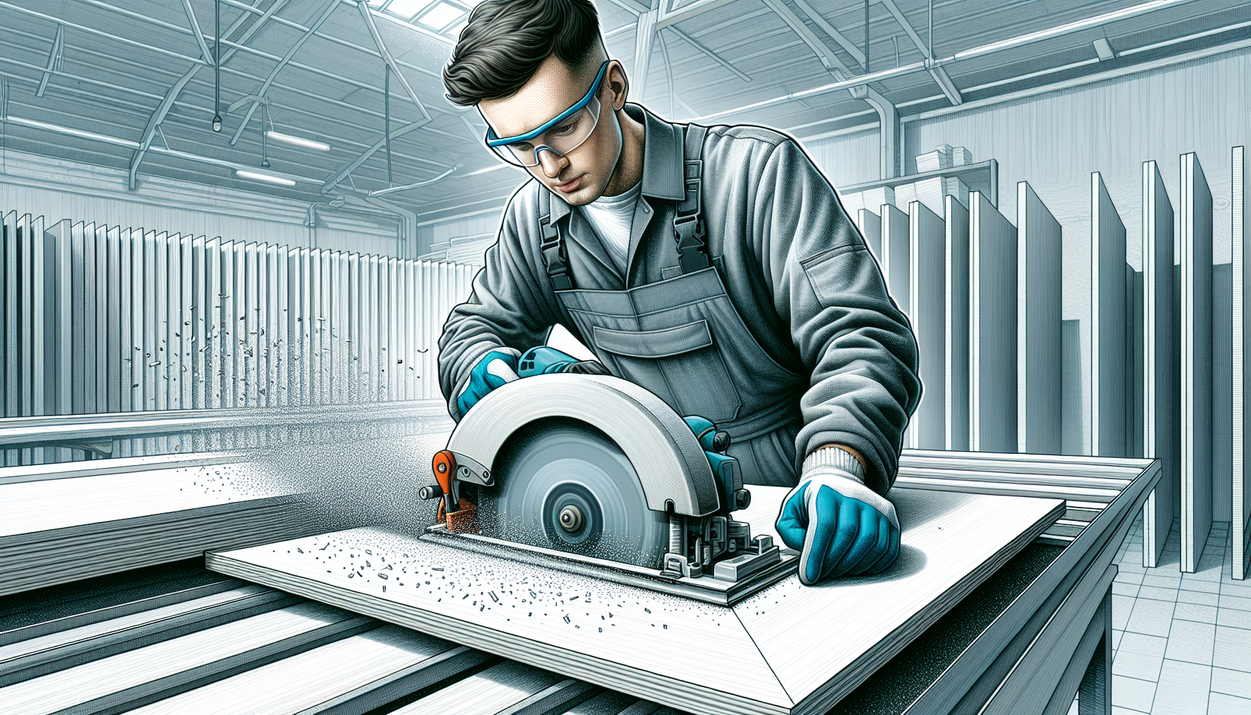 Precision cutting of MDF with a table saw
